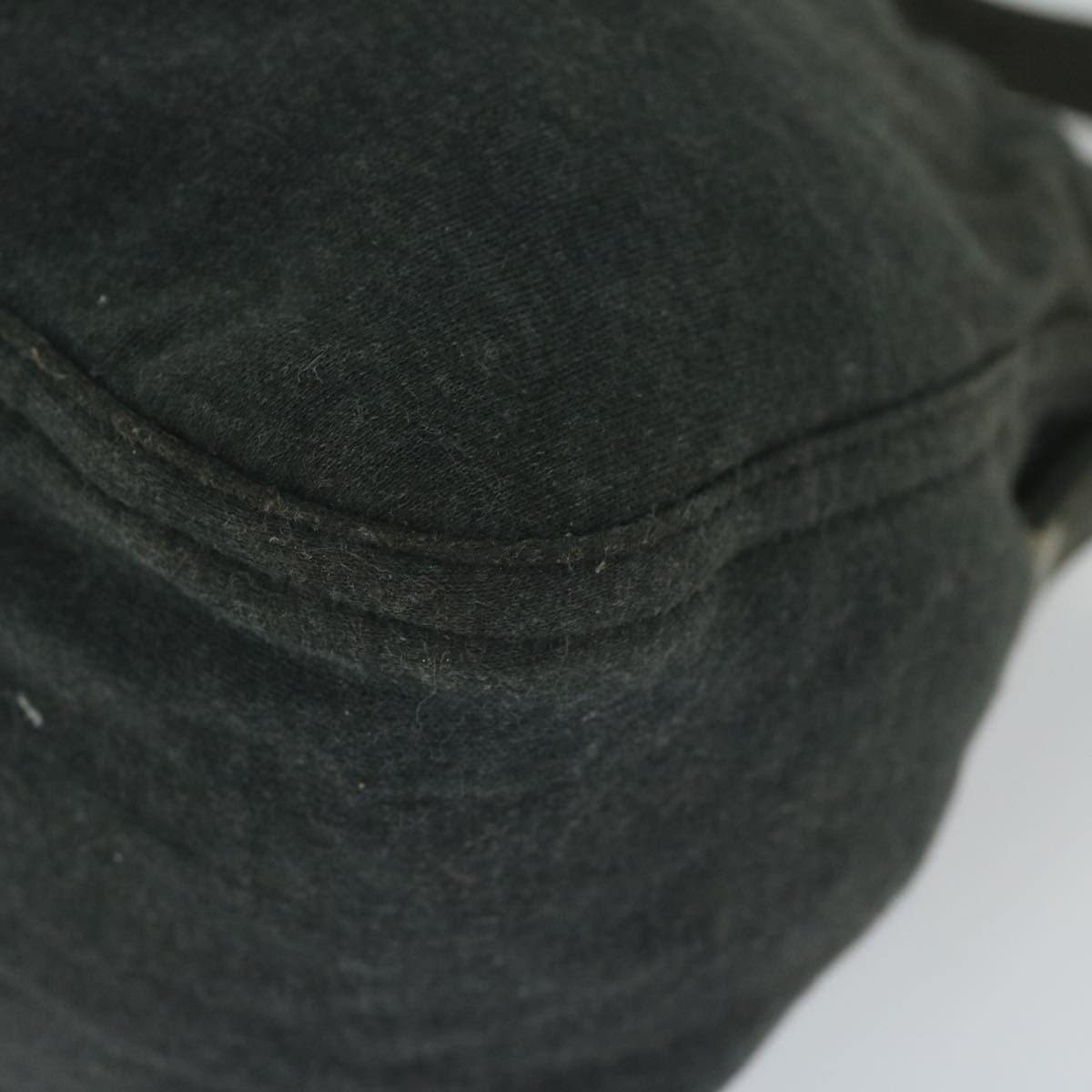 FENDI Mamma Baguette Shoulder Bag cotton Grayam5207