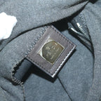 FENDI Mamma Baguette Shoulder Bag cotton Grayam5207