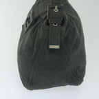 FENDI Mamma Baguette Shoulder Bag cotton Grayam5207