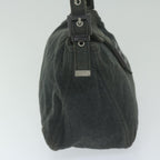 FENDI Mamma Baguette Shoulder Bag cotton Grayam5207