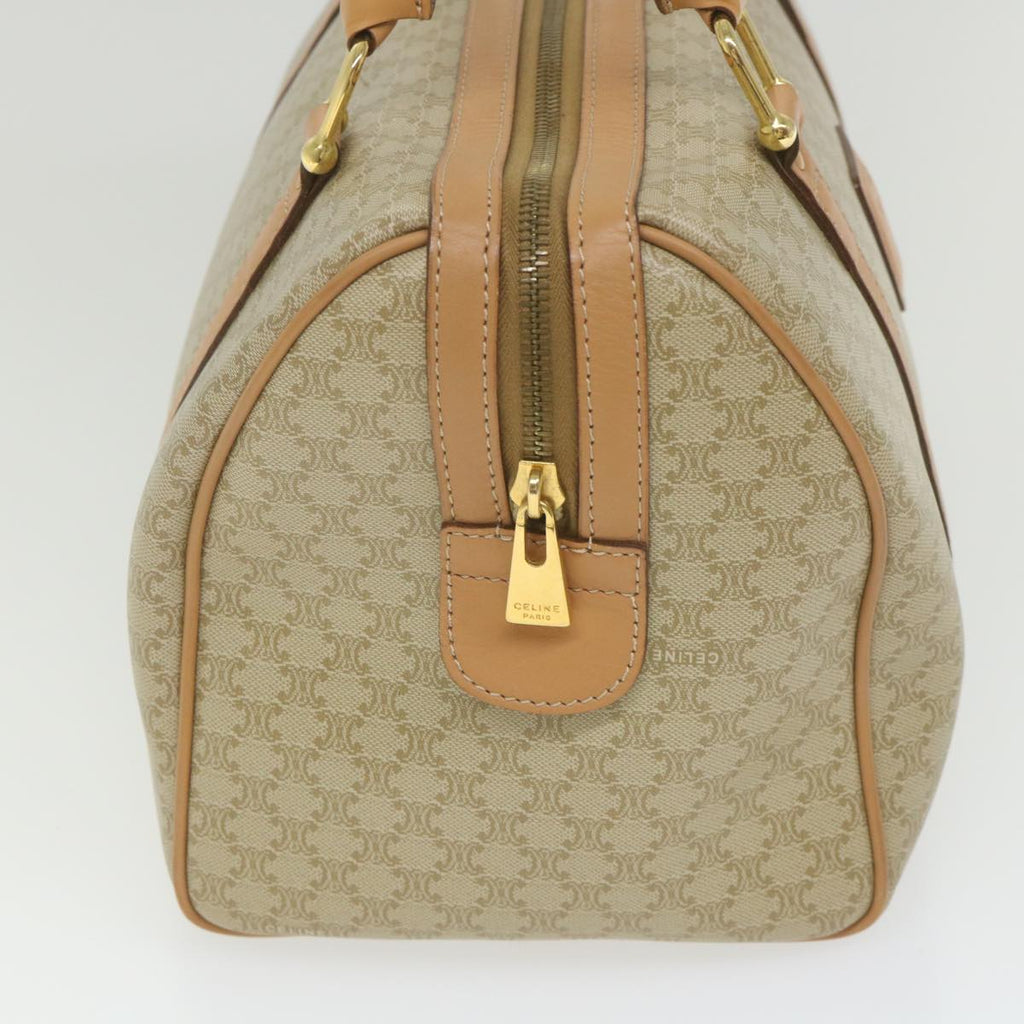 CELINE Macadam Canvas Boston Bag Beige  am5215