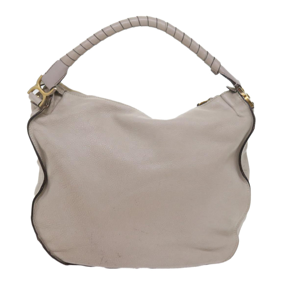 Chloe Mercy Shoulder Bag Leather Gray am5284