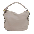 Chloe Mercy Shoulder Bag Leather Gray am5284