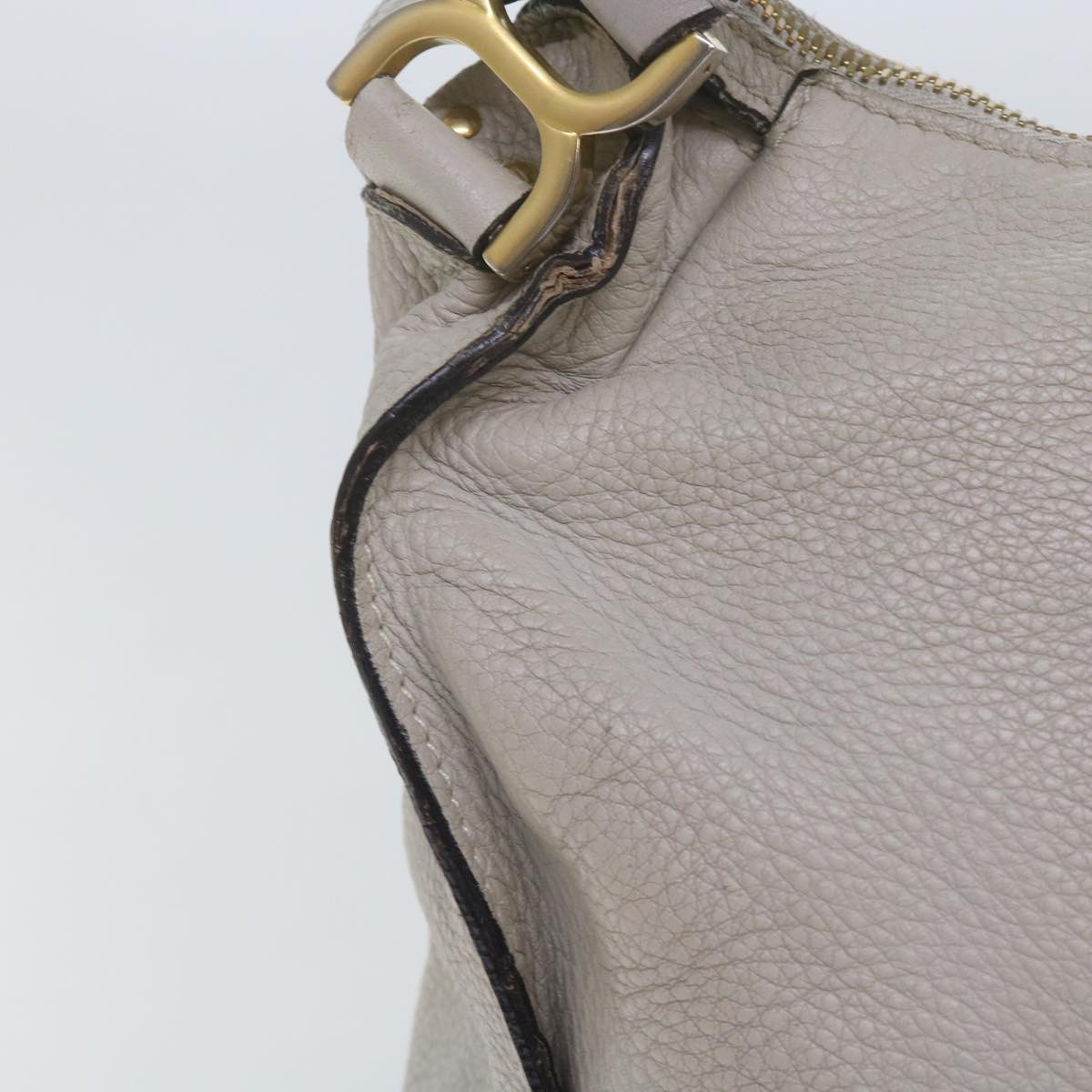 Chloe Mercy Shoulder Bag Leather Gray am5284