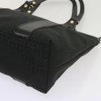 FENDI Zucchino Canvas Tote Bag Blackam5285