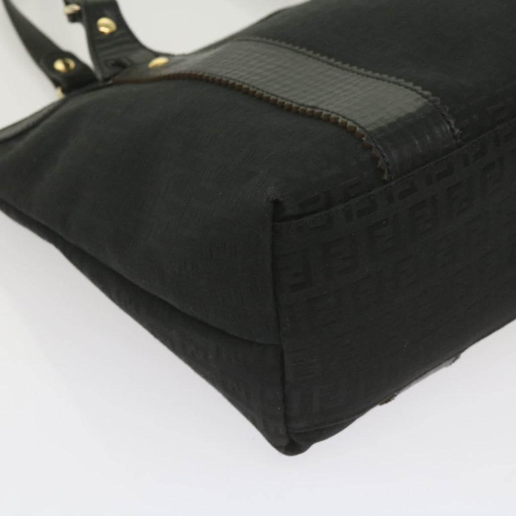 FENDI Zucchino Canvas Tote Bag Blackam5285