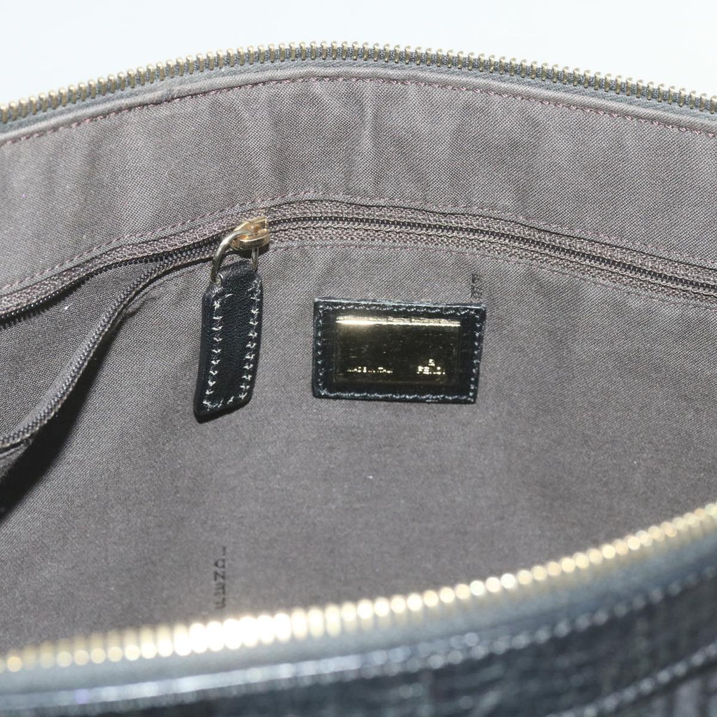 FENDI Zucchino Canvas Tote Bag Blackam5285