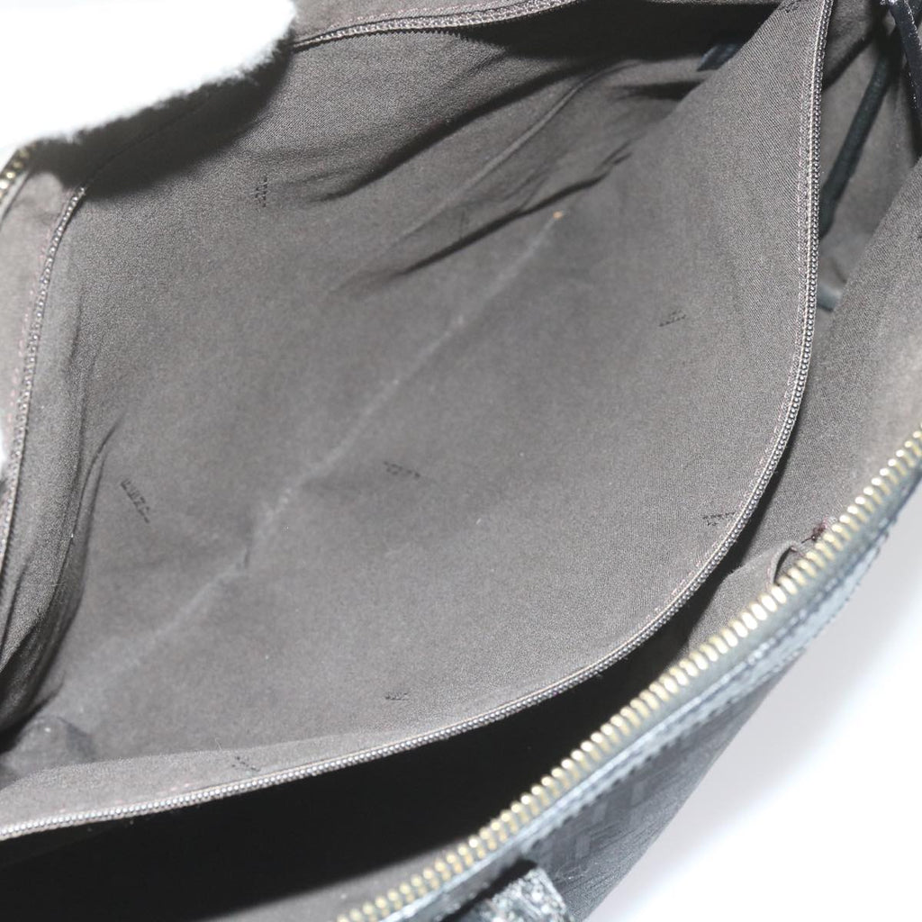 FENDI Zucchino Canvas Tote Bag Blackam5285