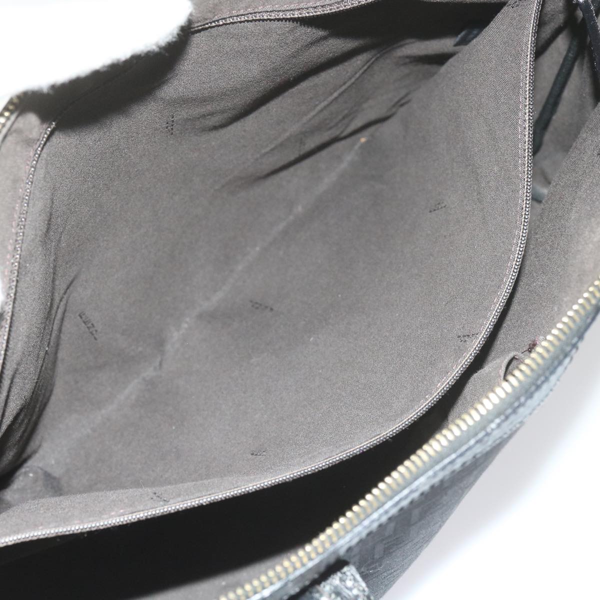 FENDI Zucchino Canvas Tote Bag Blackam5285