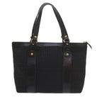 FENDI Zucchino Canvas Tote Bag Blackam5285