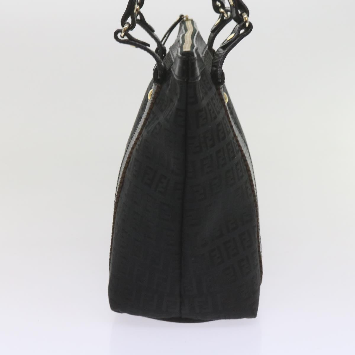FENDI Zucchino Canvas Tote Bag Blackam5285