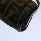 FENDI Zucca Canvas Hand Bag Black Brown 2257 26553 009am5322