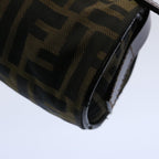 FENDI Zucca Canvas Hand Bag Black Brown 2257 26553 009am5322