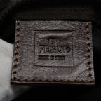 FENDI Zucca Canvas Hand Bag Black Brown 2257 26553 009am5322