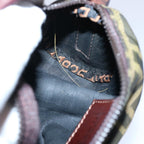 FENDI Zucca Canvas Hand Bag Black Brown 2257 26553 009am5322