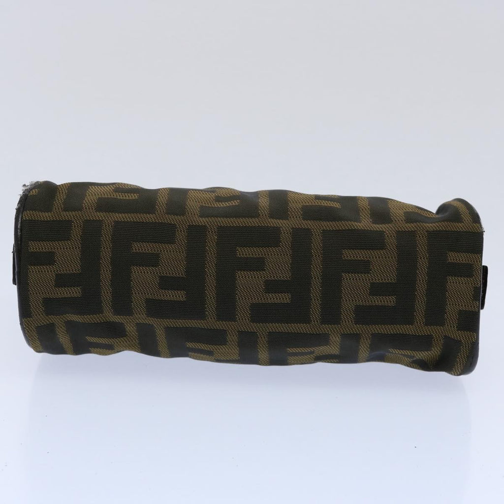 FENDI Zucca Canvas Hand Bag Black Brown 2257 26553 009am5322