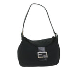 FENDI Mamma Baguette Shoulder Bag Nylon Black 2305 26426 008am5339