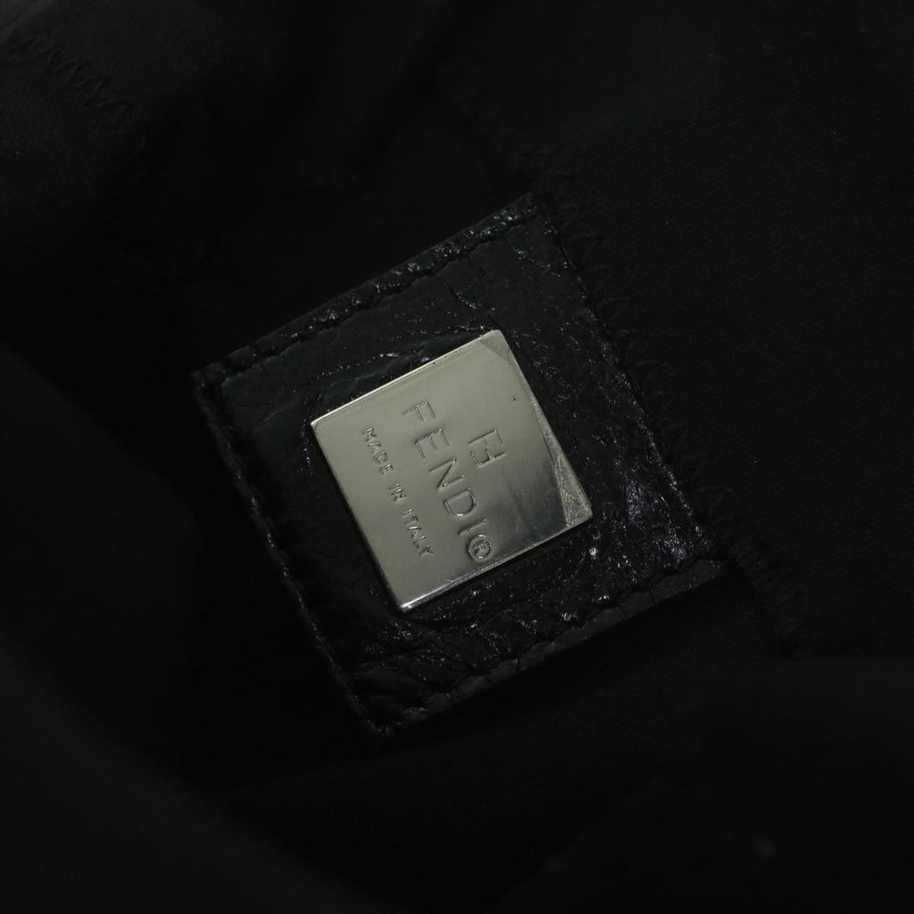 FENDI Mamma Baguette Shoulder Bag Nylon Black 2305 26426 008am5339