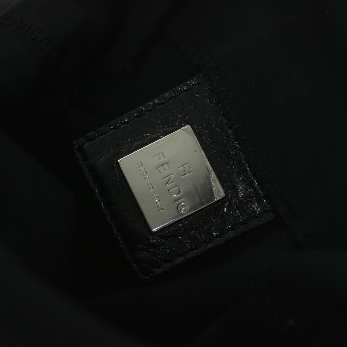 FENDI Mamma Baguette Shoulder Bag Nylon Black 2305 26426 008am5339