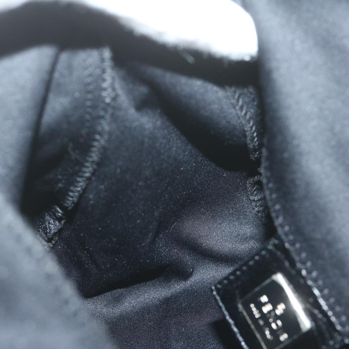 FENDI Mamma Baguette Shoulder Bag Nylon Black 2305 26426 008am5339