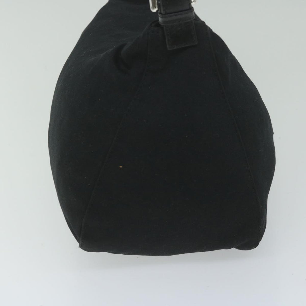 FENDI Mamma Baguette Shoulder Bag Nylon Black 2305 26426 008am5339