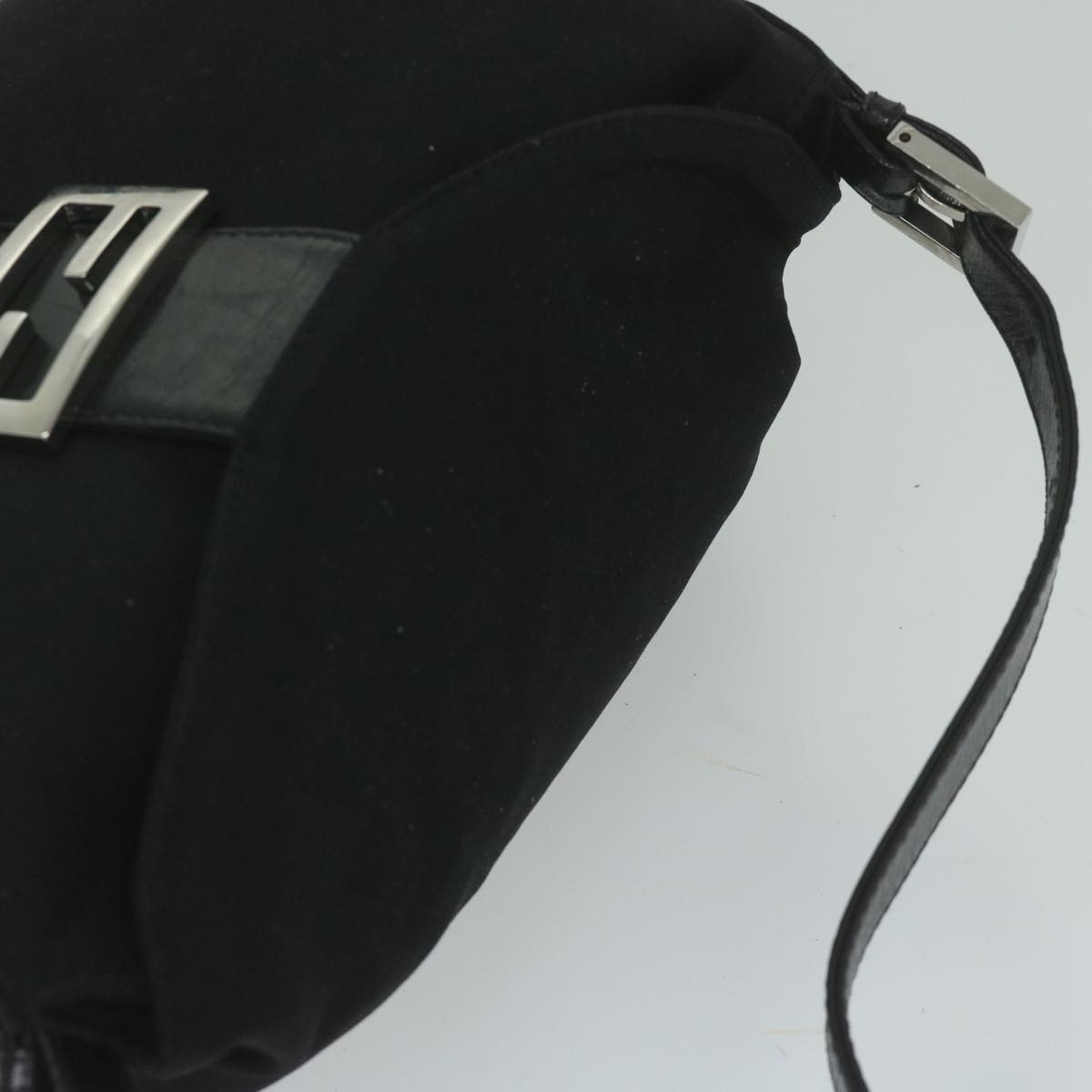 FENDI Mamma Baguette Shoulder Bag Nylon Black 2305 26426 008am5339