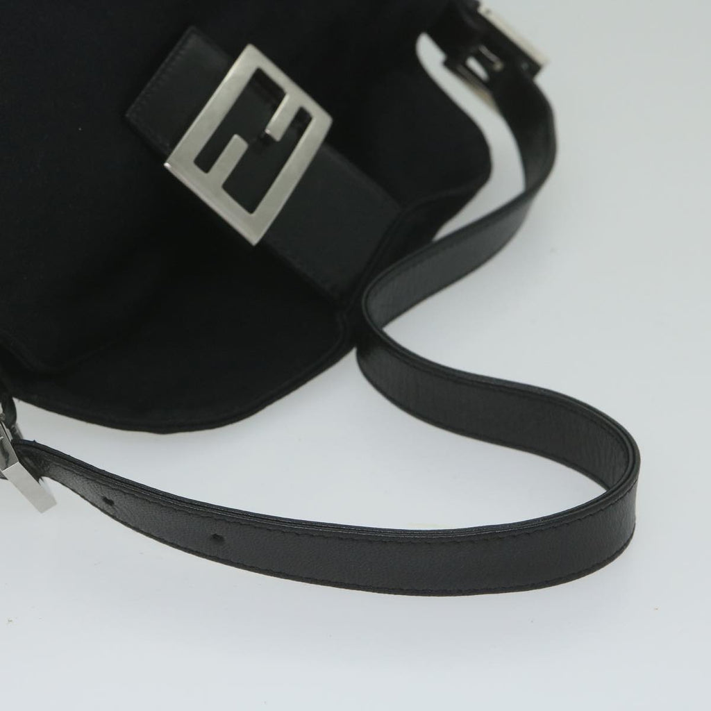 FENDI Mamma Baguette Shoulder Bag Nylon Black 2305 26426 008am5339