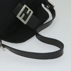 FENDI Mamma Baguette Shoulder Bag Nylon Black 2305 26426 008am5339