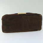 FENDI Mamma Baguette Shoulder Bag Suede Brownam5342
