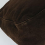 FENDI Mamma Baguette Shoulder Bag Suede Brownam5342