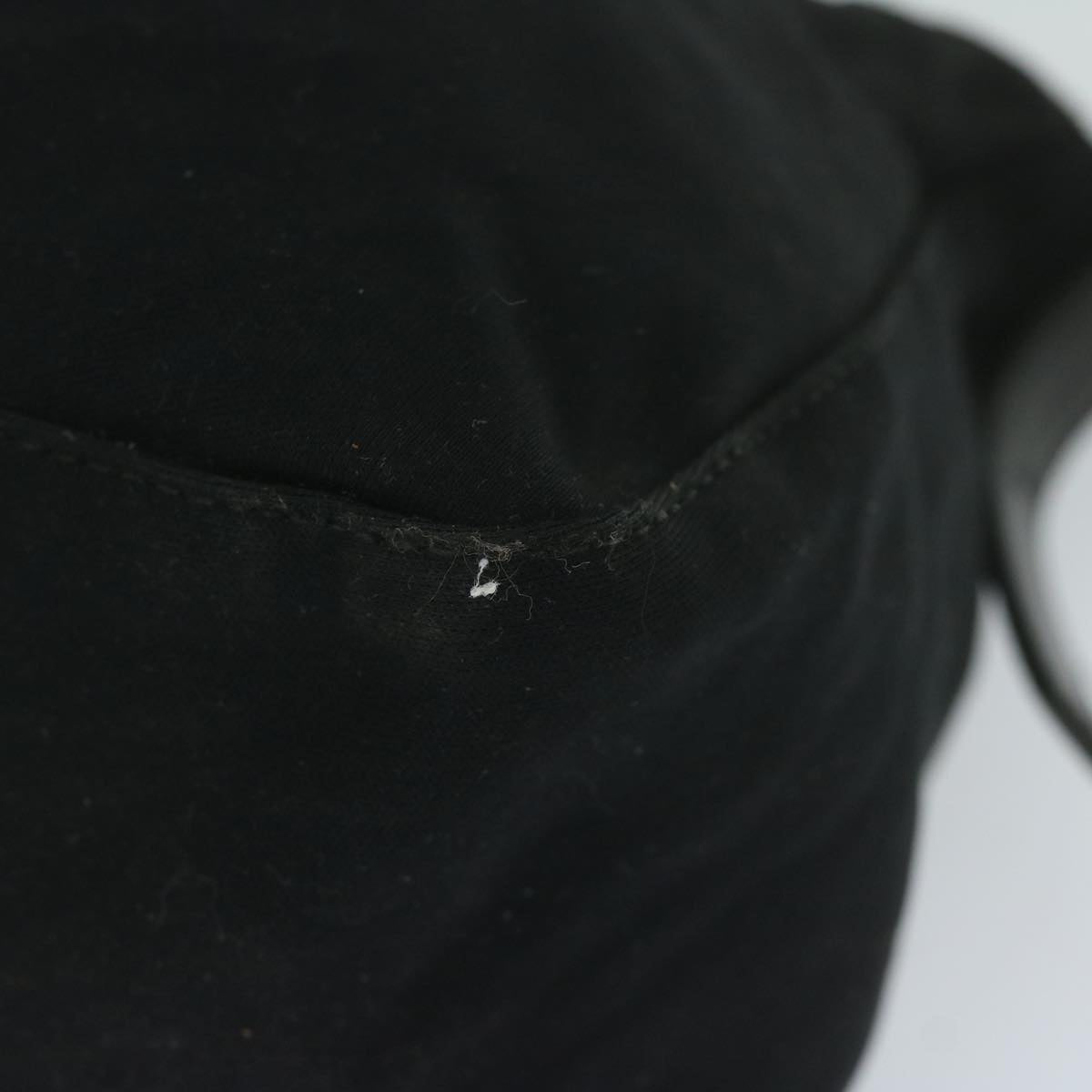 FENDI Mamma Baguette Shoulder Bag Nylon Black 2321 26325 008am5345