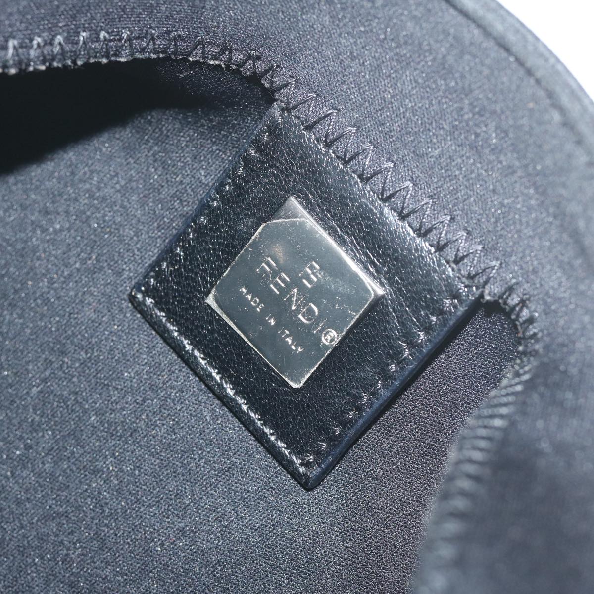 FENDI Mamma Baguette Shoulder Bag Nylon Black 2321 26325 008am5345