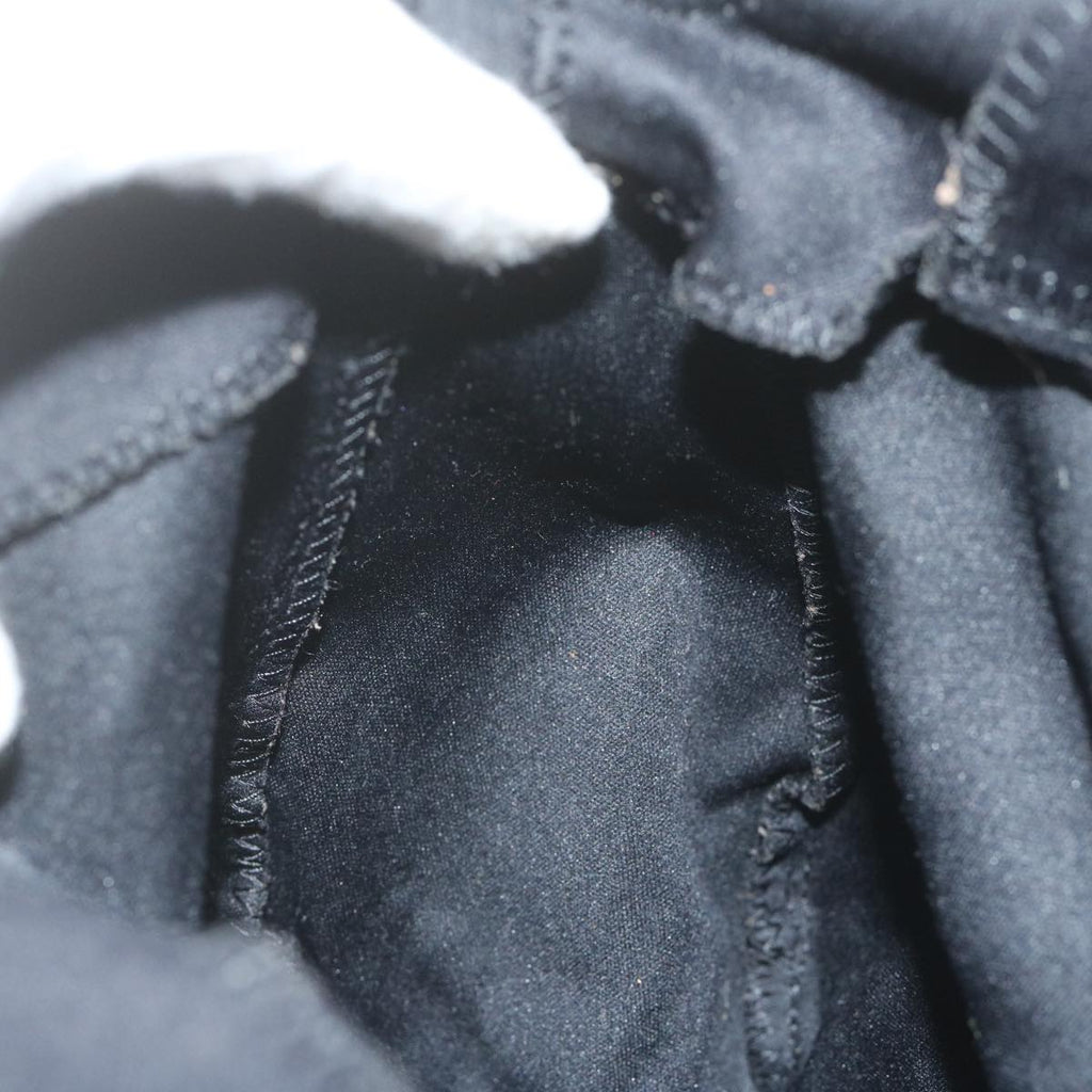 FENDI Mamma Baguette Shoulder Bag Nylon Black 2321 26325 008am5345