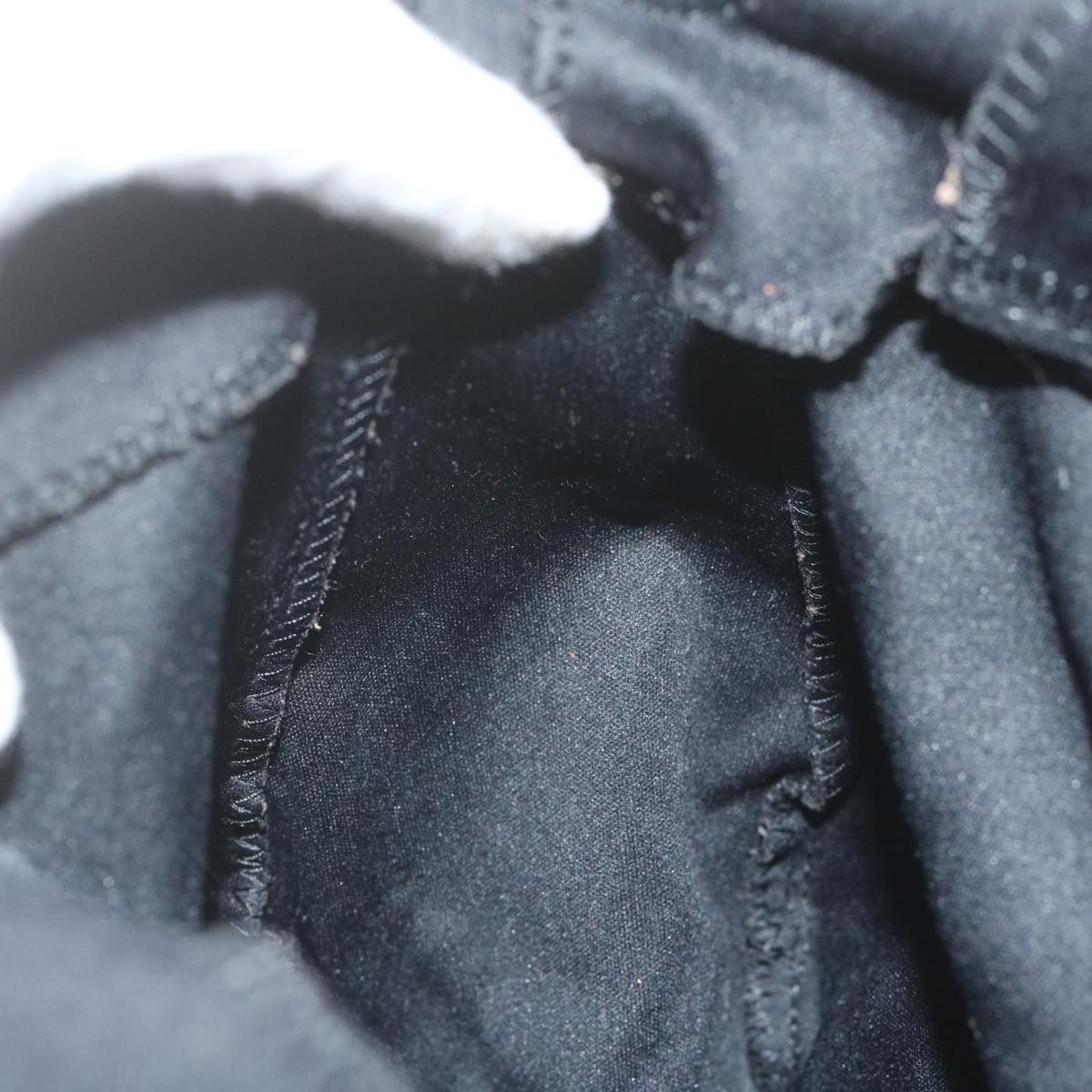 FENDI Mamma Baguette Shoulder Bag Nylon Black 2321 26325 008am5345