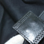 FENDI Mamma Baguette Shoulder Bag Nylon Black 2321 26325 008am5345