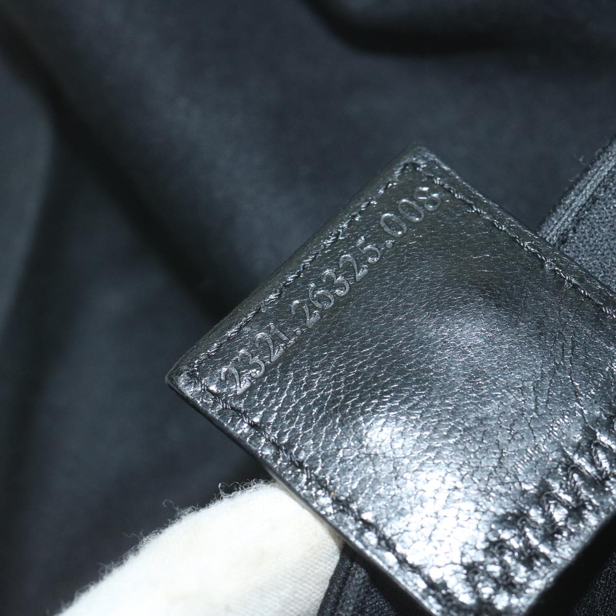 FENDI Mamma Baguette Shoulder Bag Nylon Black 2321 26325 008am5345