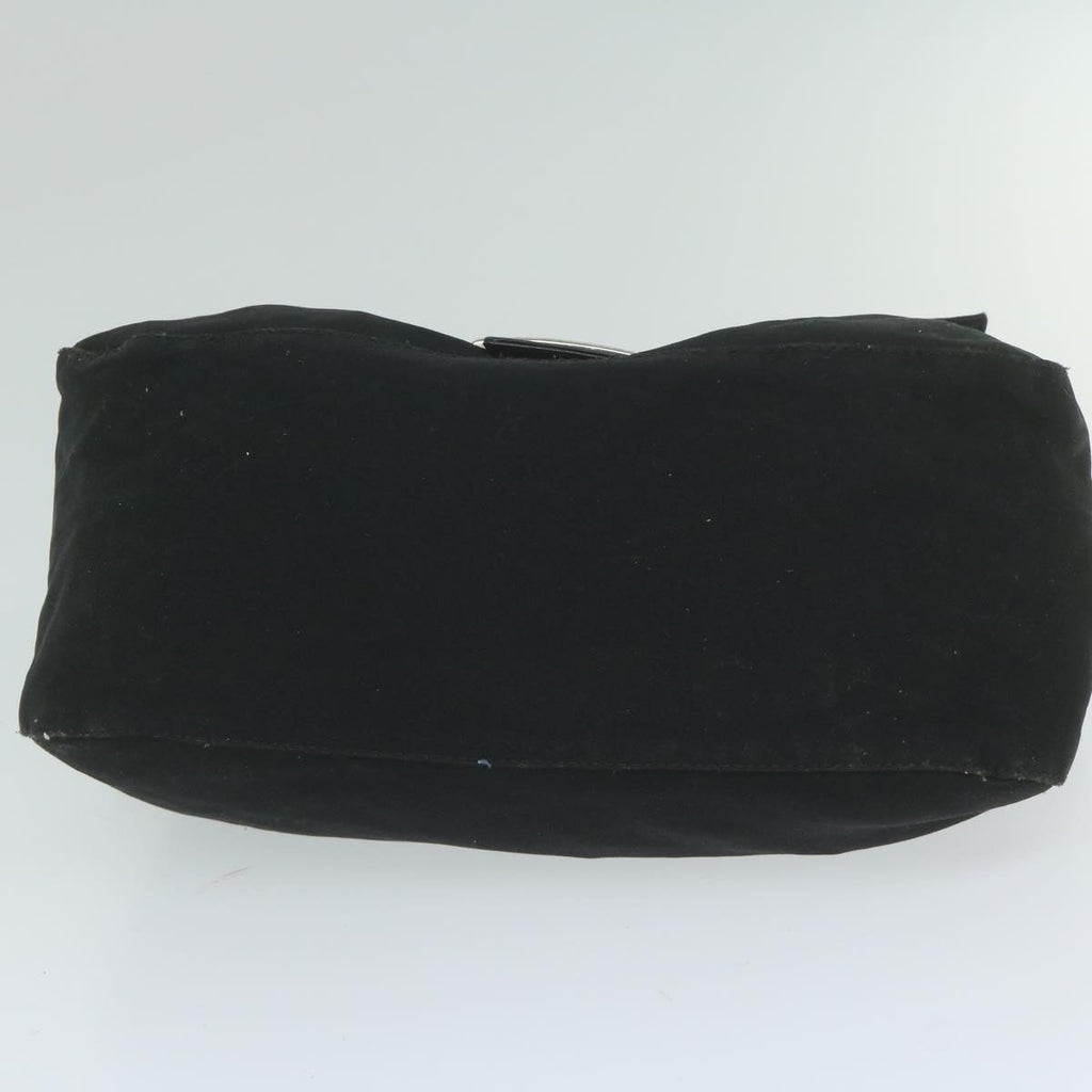 FENDI Mamma Baguette Shoulder Bag Nylon Black 2321 26325 008am5345