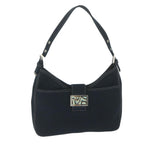 FENDI Mamma Baguette Shoulder Bag Canvas Navyam5373