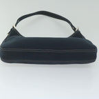 FENDI Mamma Baguette Shoulder Bag Canvas Navyam5373