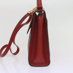 CELINE Hand Bag Leather 2way Red  am5388