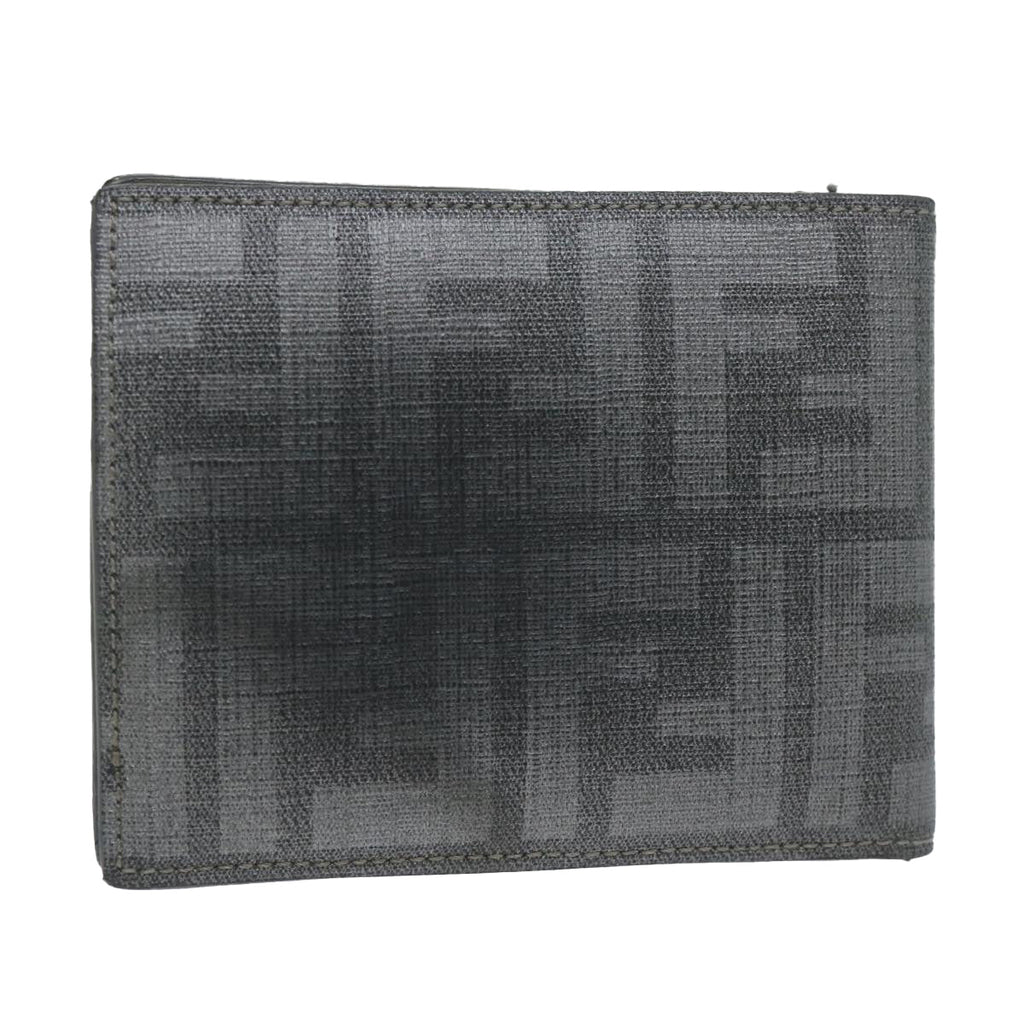 FENDI Zucca Canvas Wallet Grayam5394