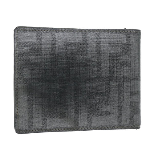 FENDI Zucca Canvas Wallet Grayam5394