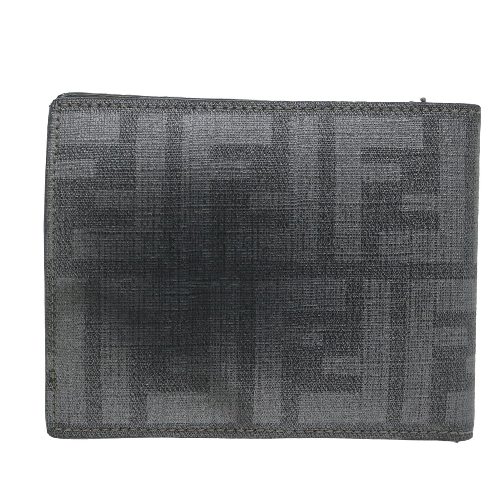 FENDI Zucca Canvas Wallet Grayam5394