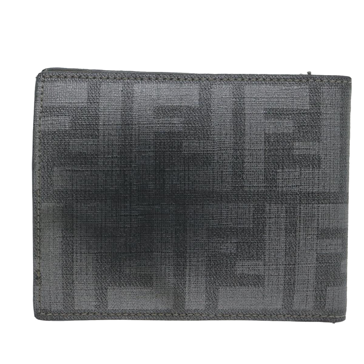 FENDI Zucca Canvas Wallet Grayam5394