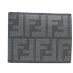 FENDI Zucca Canvas Wallet Grayam5394