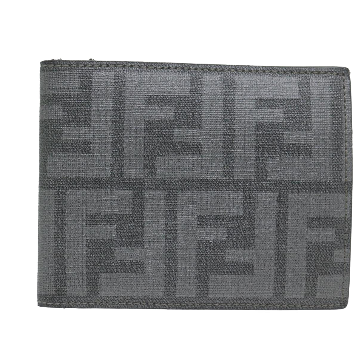 FENDI Zucca Canvas Wallet Grayam5394