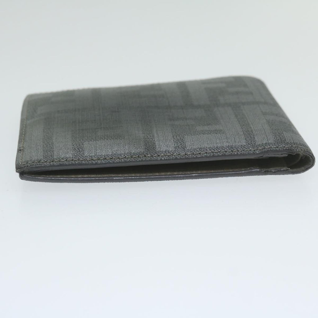 FENDI Zucca Canvas Wallet Grayam5394
