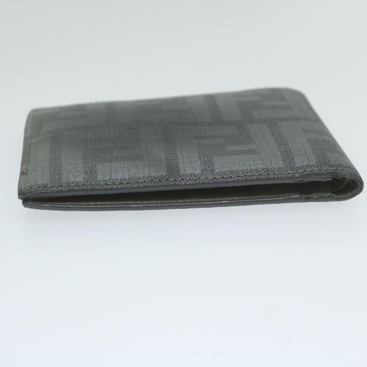 FENDI Zucca Canvas Wallet Grayam5394