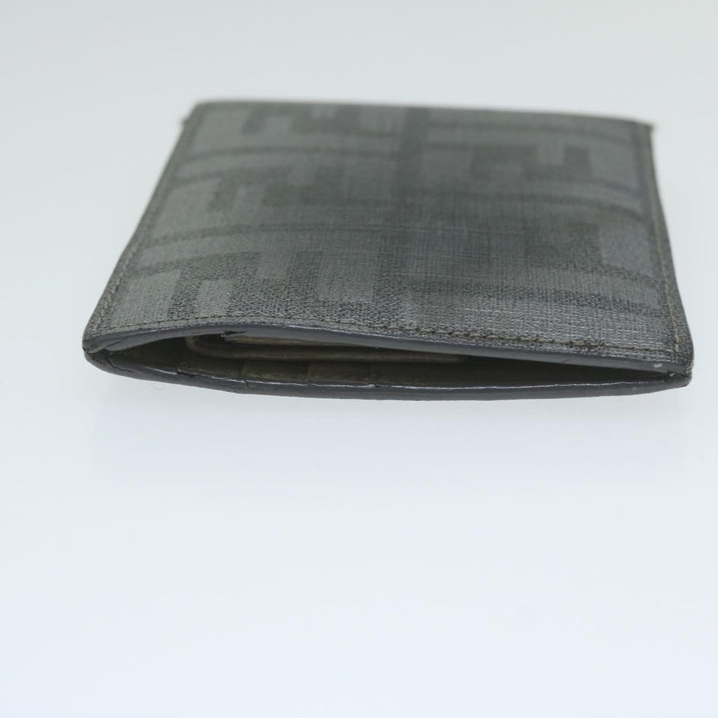 FENDI Zucca Canvas Wallet Grayam5394