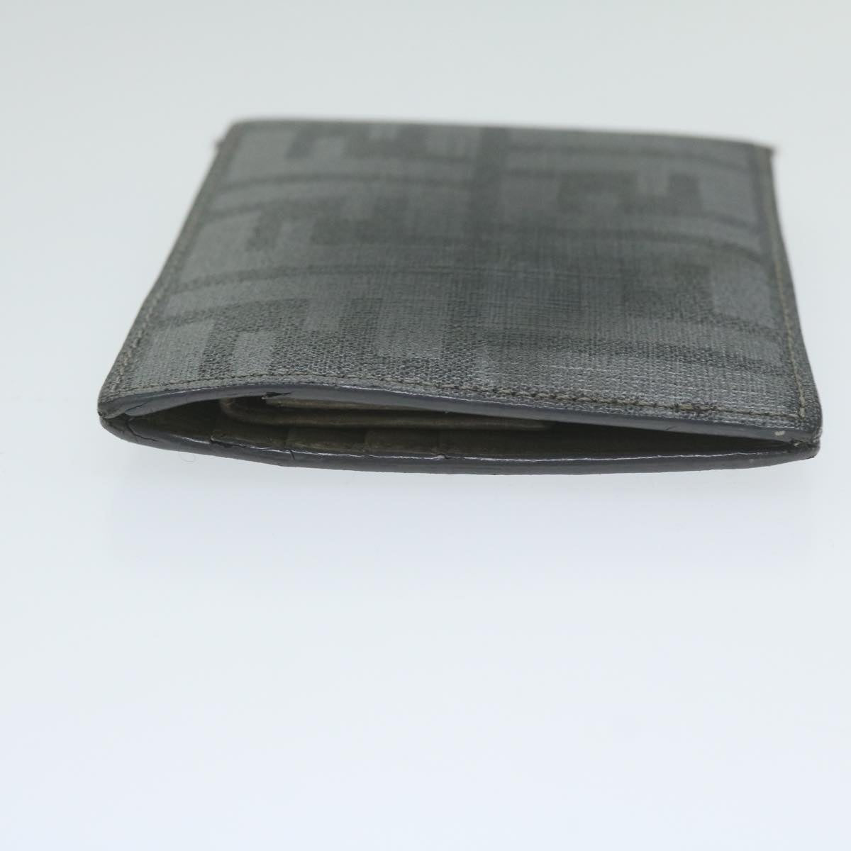 FENDI Zucca Canvas Wallet Grayam5394
